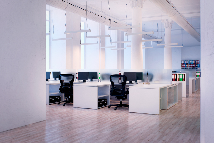 Офисное освещение линейными светильниками