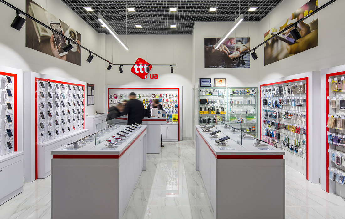 ttt - Освітлення для магазину смартфонів та аксесуарів