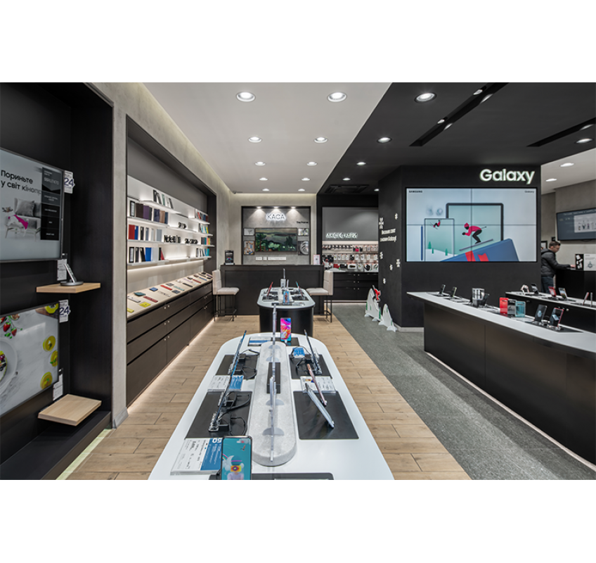 Samsung — освещение магазина електроники