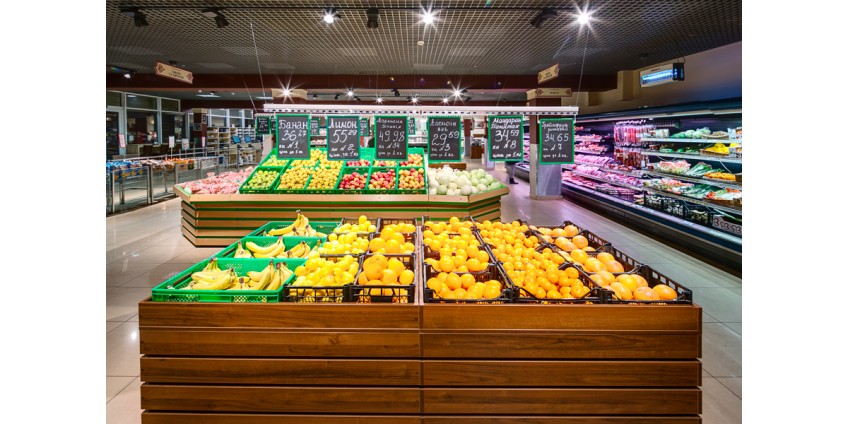 Освещение супермаркетов и продуктовых магазинов