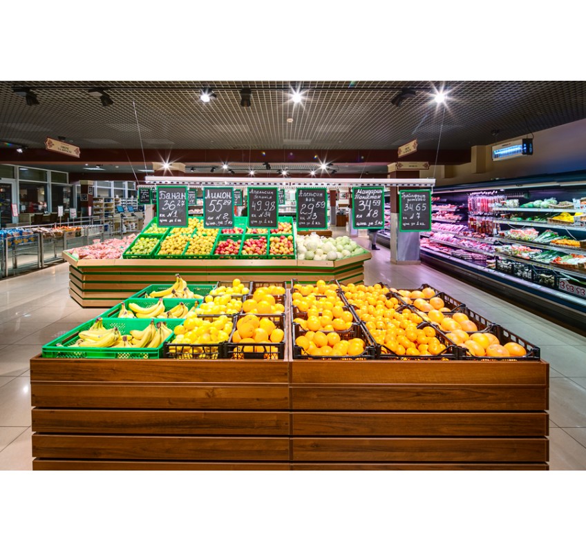 Освітлення супермаркетів та продуктових магазинів
