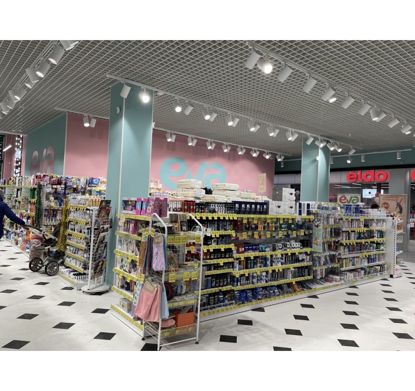 Eva — освещение для магазина товаров красоты и ухода