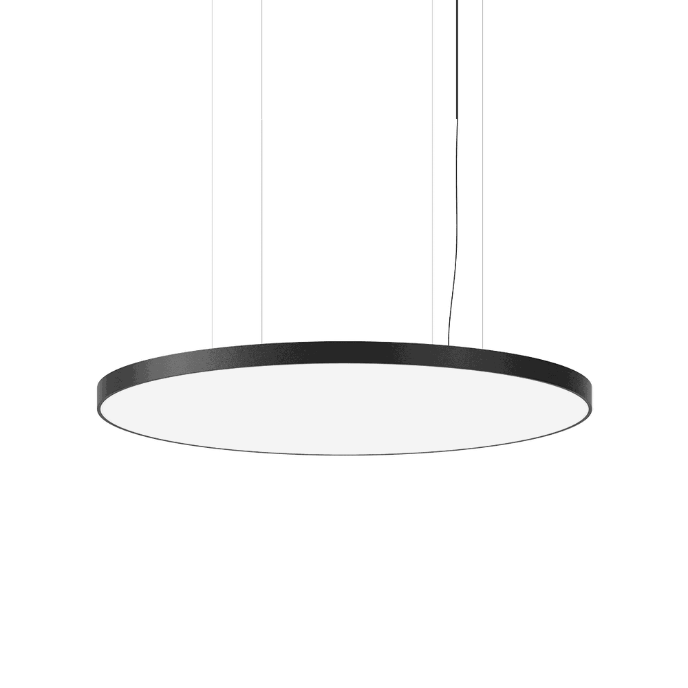 Figurative luminaire round PANCAKE 0.5D 30W 4000K Black 80ra FO