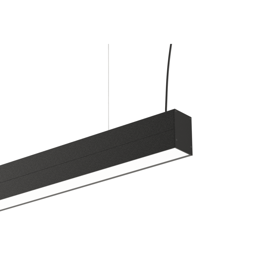 Linear luminaire RAY-D 0.9M 18W (L1 (21W/m) 4000K 80ra 100° Black FO IP40