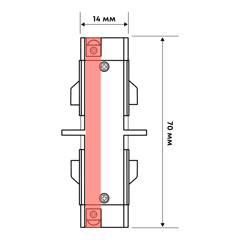З’єднання пряме коротке TRACK-3F STRAIGHT RAL7038