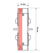 TRACK-3F-STRAIGHT-RAL7038