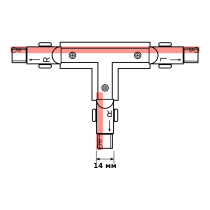 TRACK-3F-T-CONNECT-L1-RAL7038