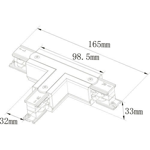 З'єднання кутове TRACK-3F L CORNER Білий