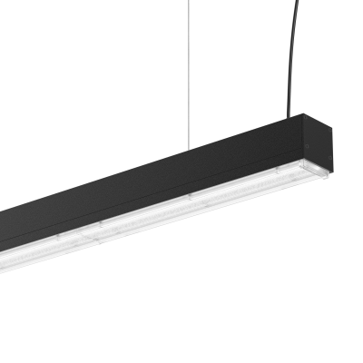 Линейный светильник подвесной RAY-L 2.3M 47W (L1 (21W/m) 4000K 80ra RL25° Черный FO IP40