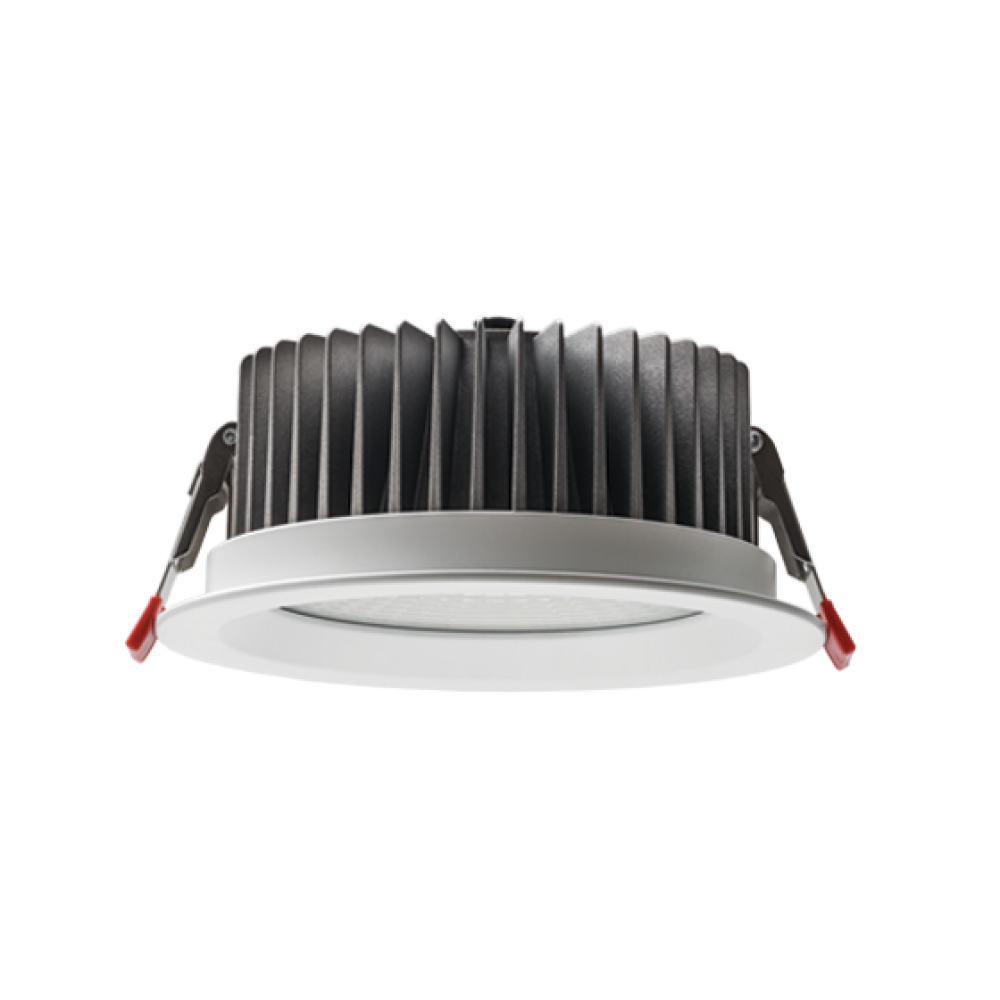 Встраиваемый светильник круглый PLATOS DLR165R 22W 4000K 80ra 38° Белый FO IP44