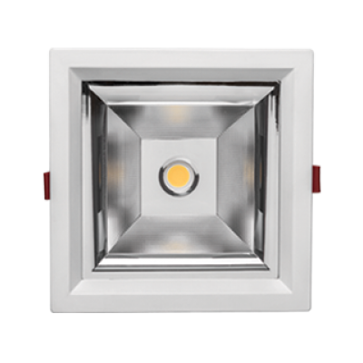 Встраиваемый светильник квадратный PLATOS DLS210S 35W 4000K 80ra 60° Белый DALI