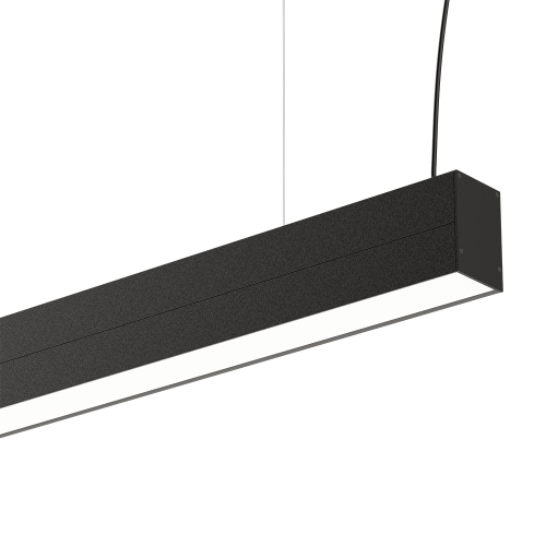 Лінійний світильник підвісний RAY-L 2.8M 88W (L2 (30W/m) 4000K 80ra 90° Чорний  FO IP40