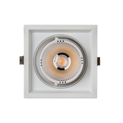 Встраиваемый светильник квадратный SQUARE ELS166R 34W 4000K 80ra 38° Серый FO