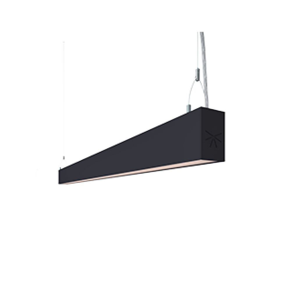 Лінійний світильник накладний LINK 1.5M 34W () 3000K 80ra 100° Чорний UGR19 DALI