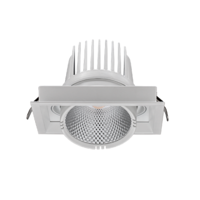 Встраиваемый светильник квадратный SQUARE ELS166R 30W 3000K 80ra 38° Черный FO