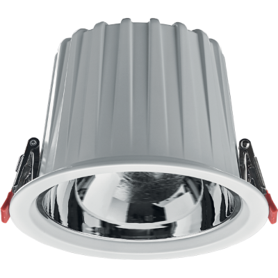 Встраиваемый светильник круглый AISLE SLR138R 19W 3000K 90ra 45° RAL7015 FO + Хром Вставка