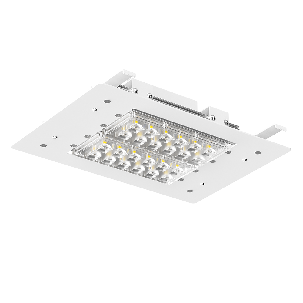 Вуличний світильник врізний OVERBRIGHT SLR-430-430 70W 5000K 70ra 90° Білий IP67