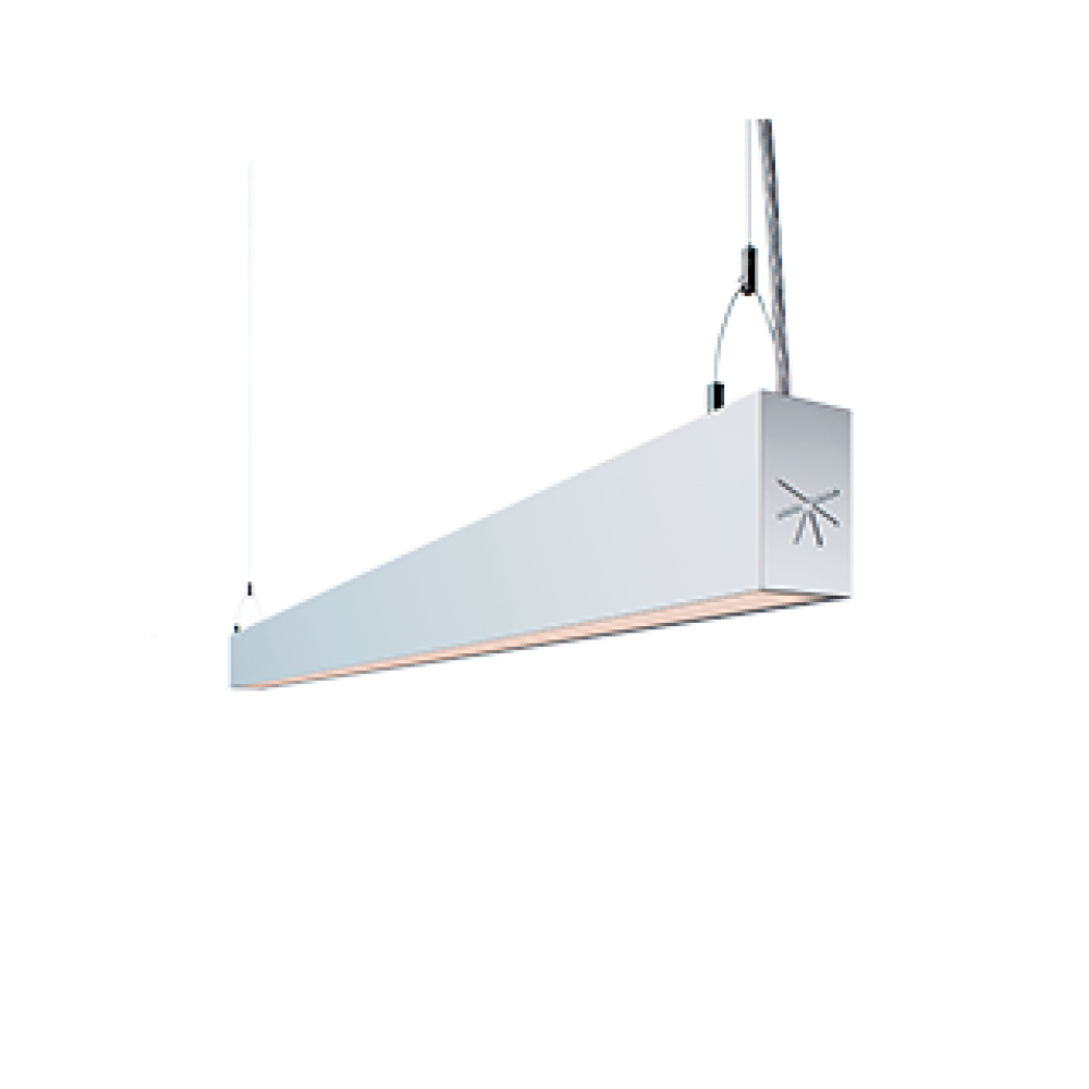 Лінійний світильник на 1F трек LINK 0.9M 40W (L2) 4000K 80ra 100° Білий UGR19 FO IP40