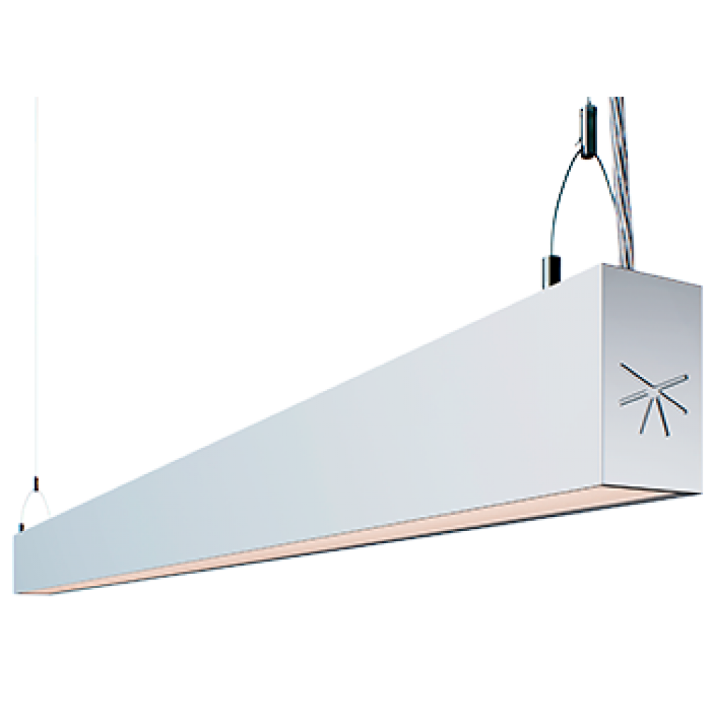 Лінійний світильник підвісний LINK 1.7M 34W (L1) 3000K 80ra 100° RAL7021 UGR19 FO IP40
