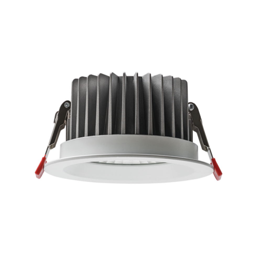 Врізний світильник круглий PLATOS DLR130R 19W 4000K 80ra 60° RAL7016 FO