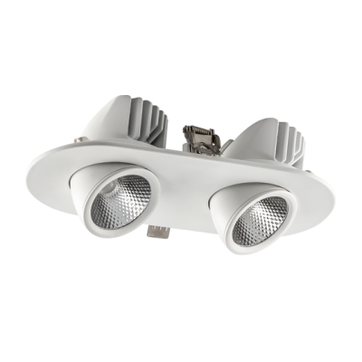 Встраиваемый светильник круглый PIXEL MINI GLR89Rx2 11W 3000K 80ra 38° Белый FO