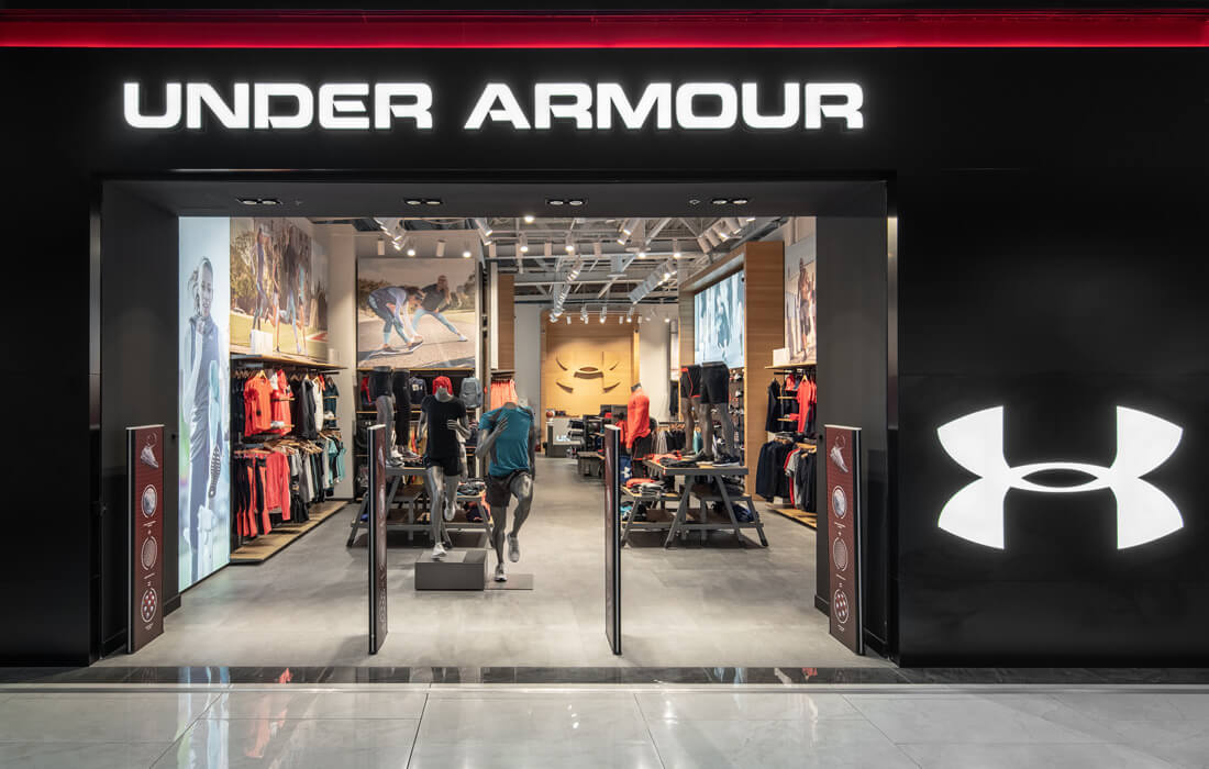 Under Armour – Освещение для магазина спортивной одежды